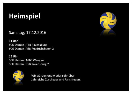 Heimspiel Damen und Herren