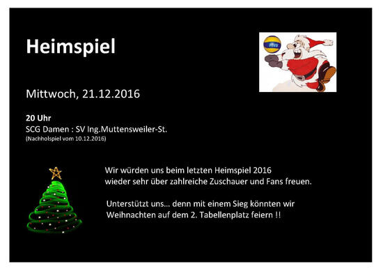 Heimspiel 21.12.2016