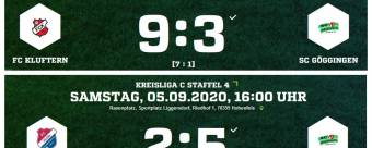 Fußball aktuell - Ergebnisse und Spielbericht vom 05./06.09.2020
