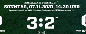 Fußball aktuell - Ergebnisse und Spielbericht vom 31.10. + 07.11.