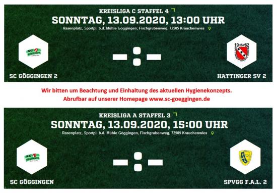 Spieltag 09.09.2020