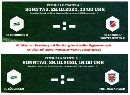 Spieltag, 25.10.2020